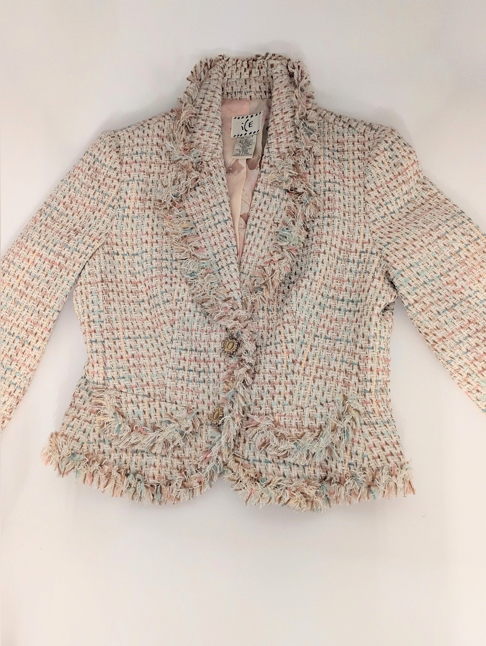 NWOT Women's (Size 6) ICE Cream Tweed Jacket/Blazer